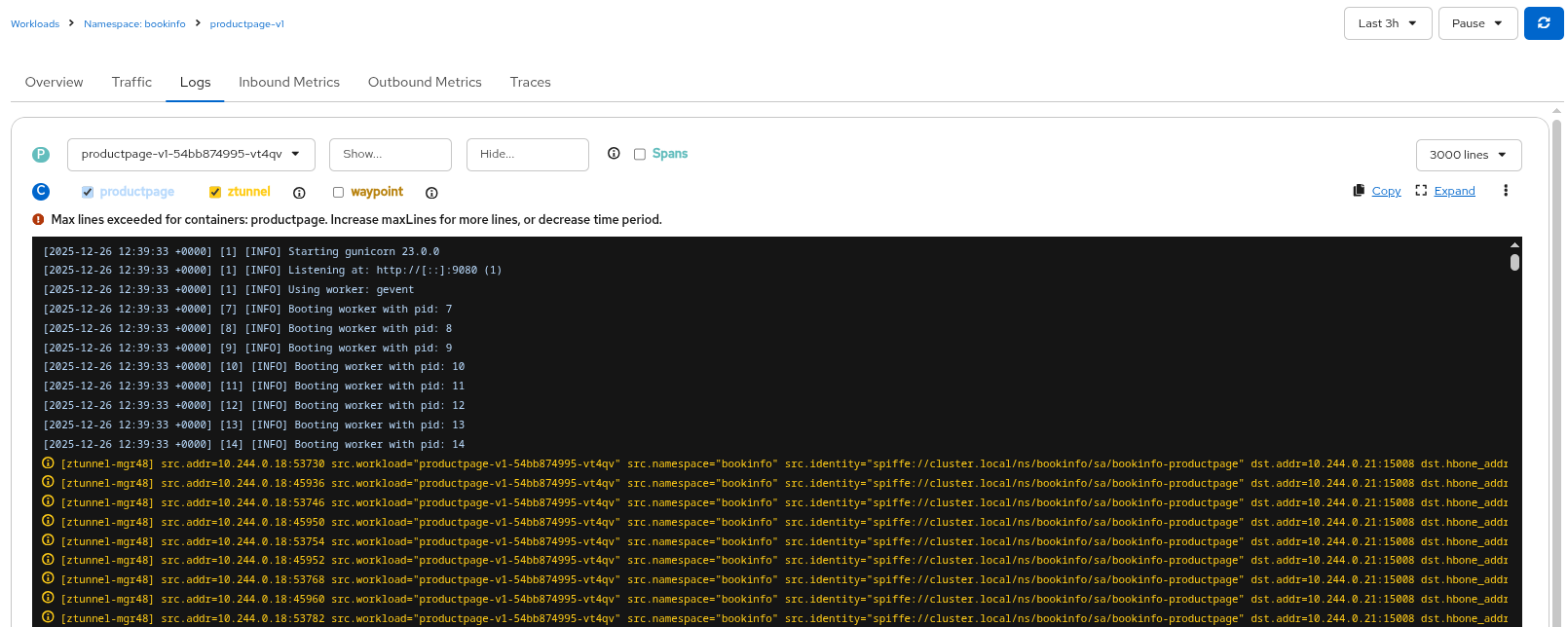 ambient span logs