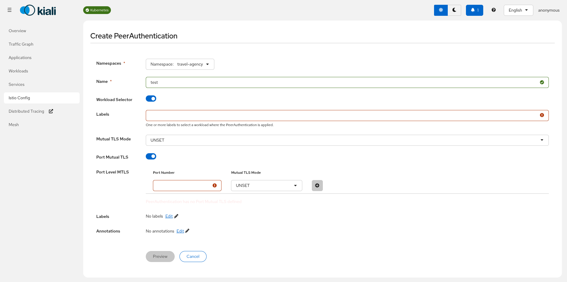 PeerAuthentication PeerAuthentication